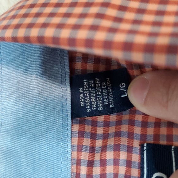 IZOD Non Iron Stretch Button Down Shirt L - Picture 6 of 8